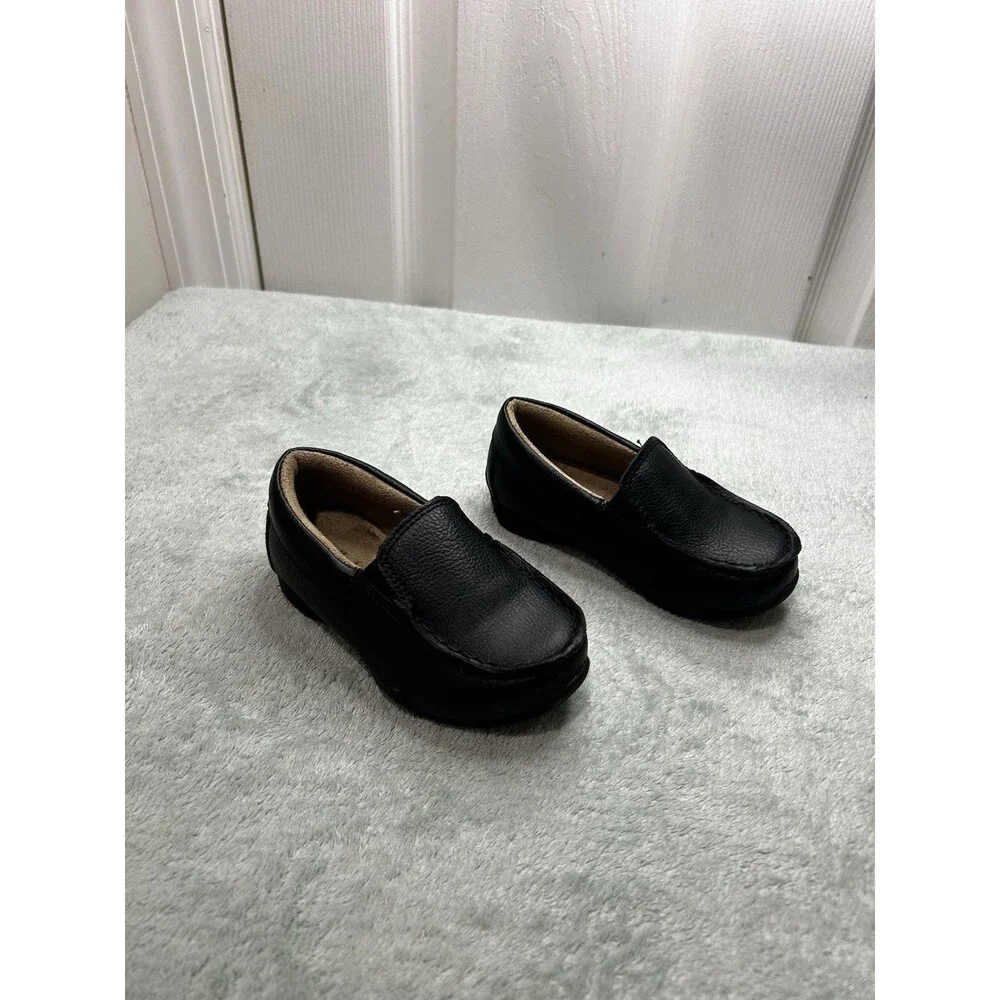 The Children’s Place Toddler Boys Black Slip-On Loafers Size 7